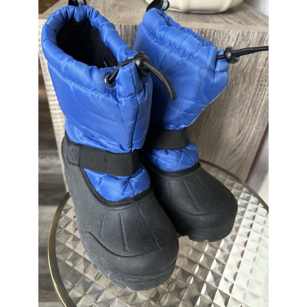 Northside Boys Blue High Top Fabric Robber Snow Boots S 2